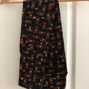 Lularoe teddy bear one size (OS) leggings